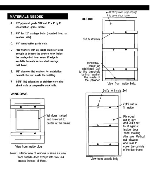 fire board up process